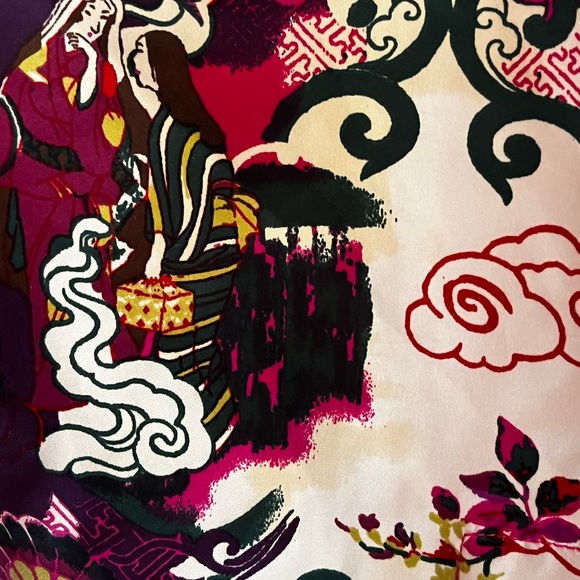 Cruz Natori Asian Floral Kimono Robe Lounger - Picture 10 of 12